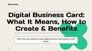 Digital Business Card: What It Means, How to Create & Benefits