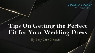 Tips On Getting the Perfect Fit for Your Wedding Dress