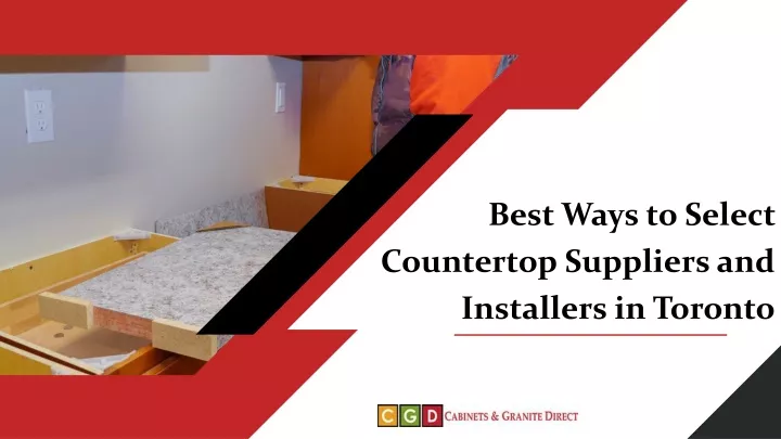 best ways to select countertop suppliers