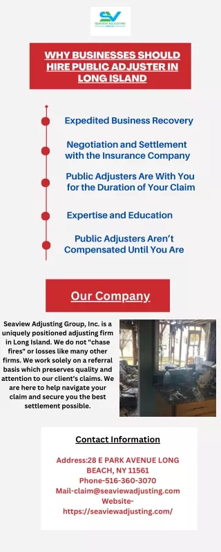 Why Businesses Should Hire Public Adjuster in Long Island