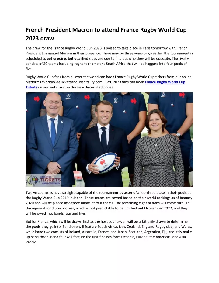 french president macron to attend france rugby