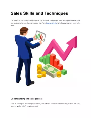 sales skills and techniques
