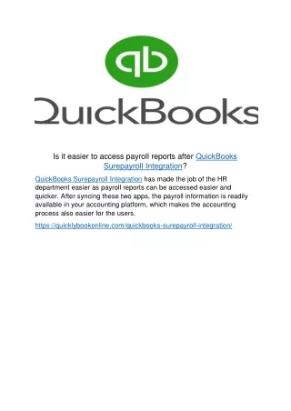 is it easier to access payroll reports after