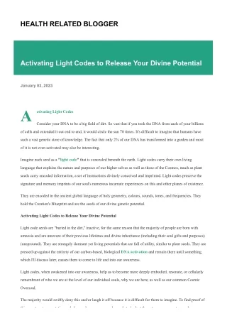 health related blogger