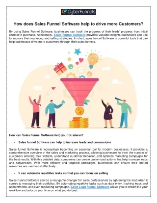 Lead Generation Funnels