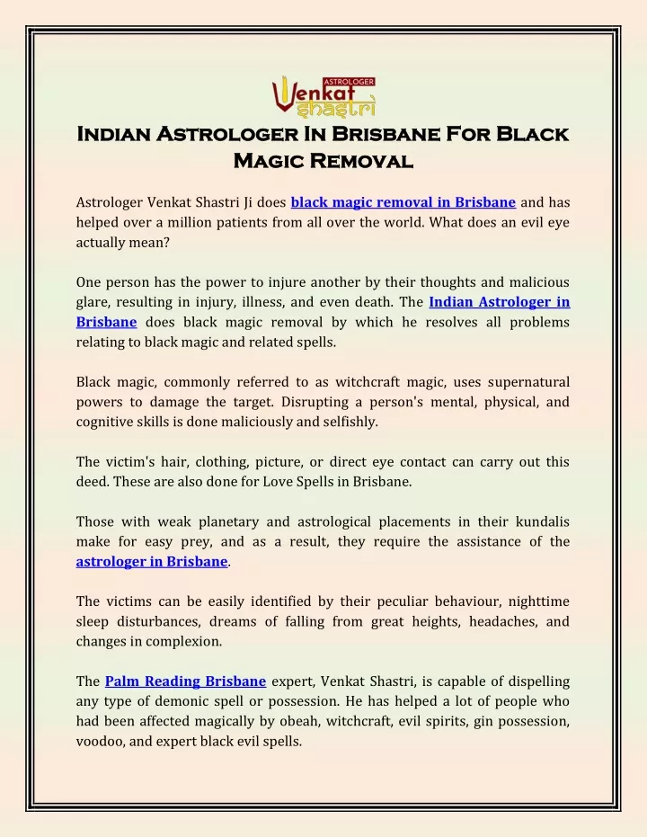 indian astrologer in brisbane for black indian