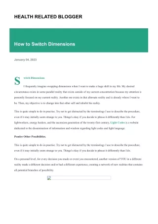 health related blogger