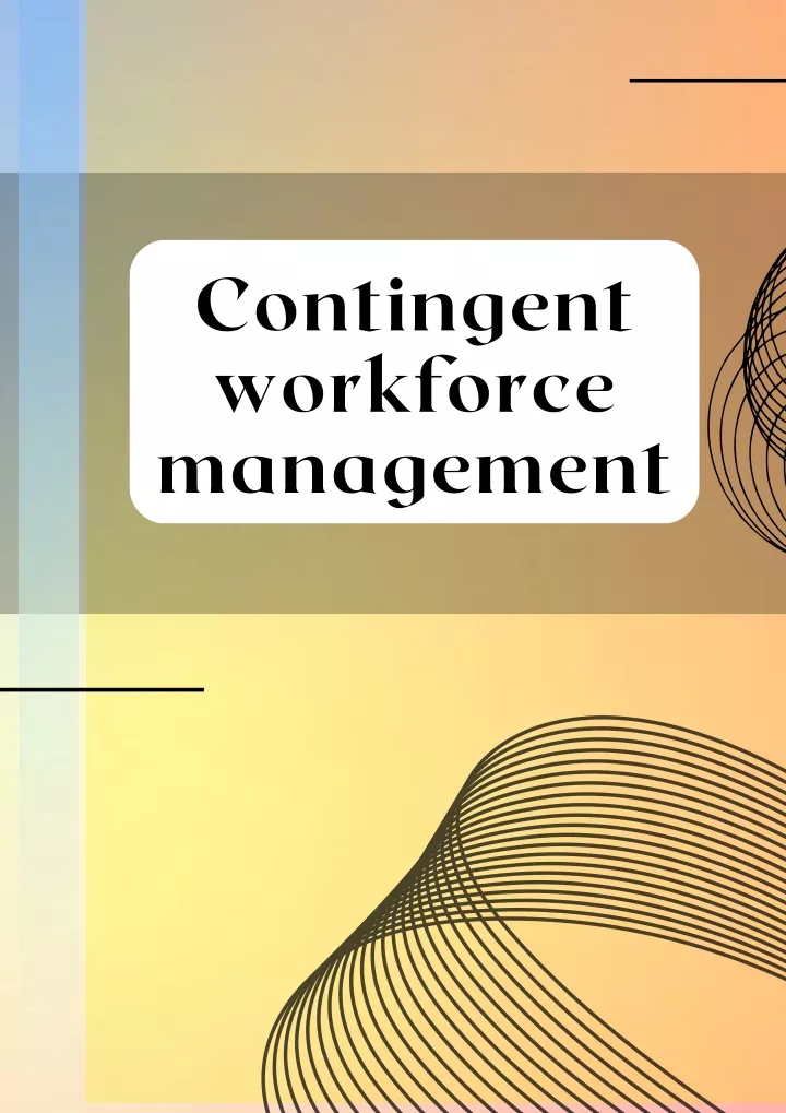 contingent workforce management