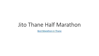Jito Thane Half Marathon