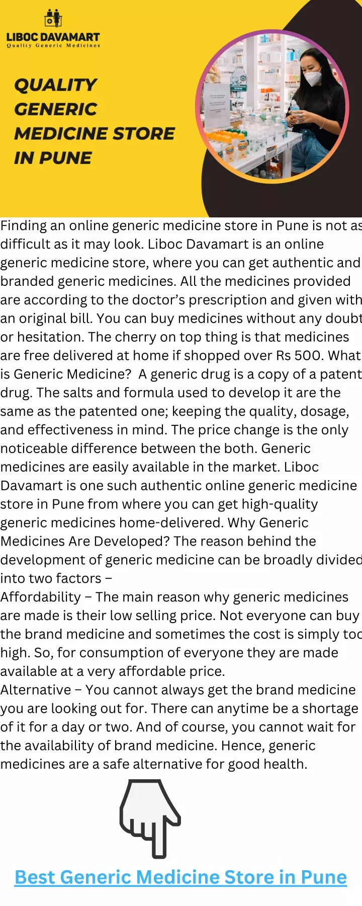 finding an online generic medicine store in pune