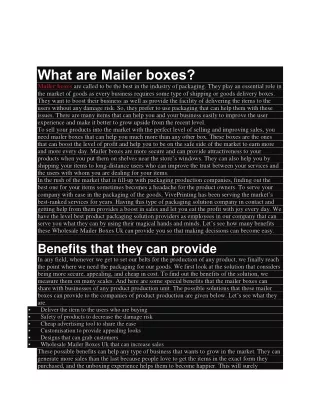 mailer uk