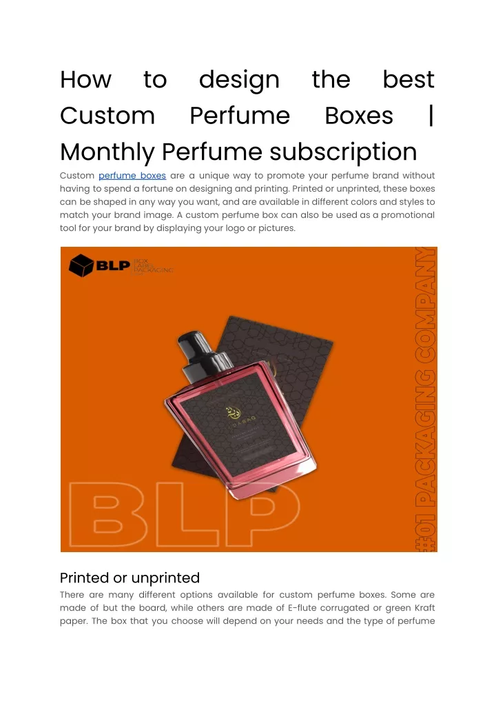 how custom monthly perfume subscription custom