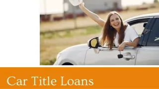 Online Car Title Loans Ontario With Loan Center Canada