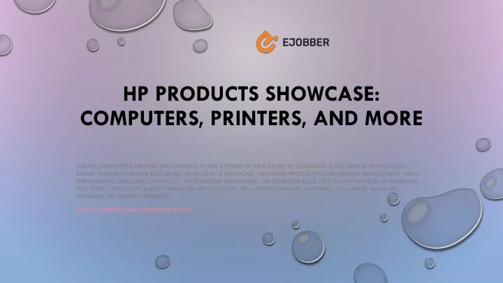 hp products showcase computers printers and more