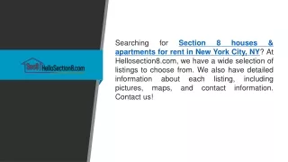 Section 8 Houses & Apartments For Rent In New York City, Ny  Hellosection8.com