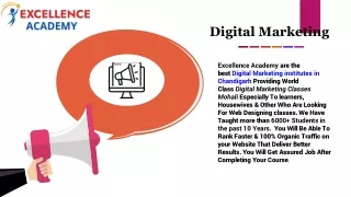 Digital Marketing Training in Chandigarh(Mohali)