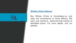 Whisky Online Delivery  Sunsetliquor.us