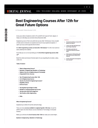 The best engineering courses after 12th for great career prospects-PW