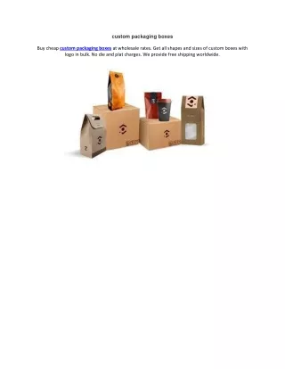 custom packaging boxes
