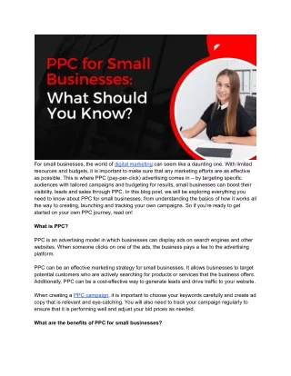 PPC for Small Businesses_ What Should You Know_