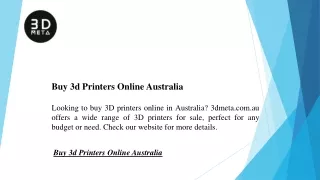 Buy 3d Printers Online Australia  3dmeta.com.au