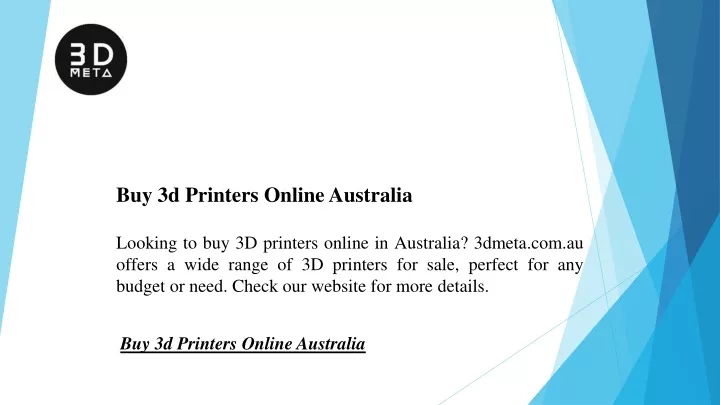 buy 3d printers online australia