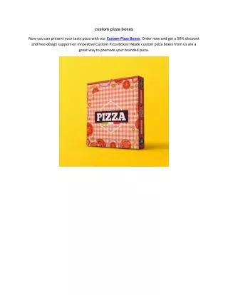 custom pizza boxes
