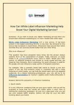 How Can White Label Influencer Marketing Help Boost Your Digital Marketing Service - slide 1
