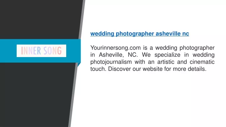 wedding photographer asheville nc yourinnersong