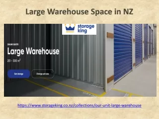 large warehouse space in nz