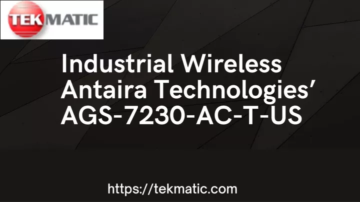 industrial wireless antaira technologies ags 7230