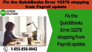 fix the quickbooks error 15276 stopping from payroll update