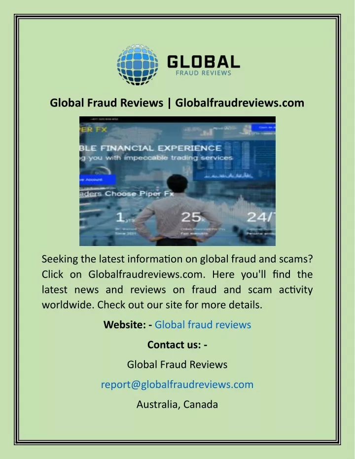 global fraud reviews globalfraudreviews com