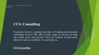 ccg consulting