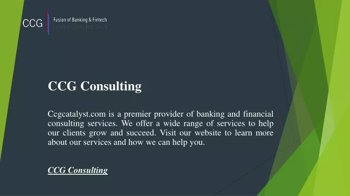 ccg consulting