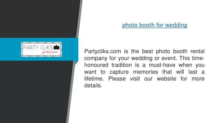 photo booth for wedding