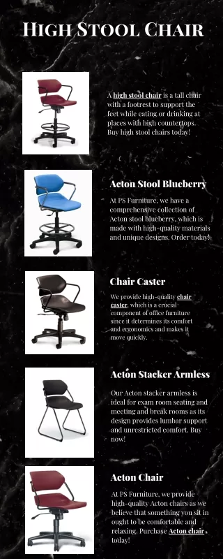 High Stool Chair