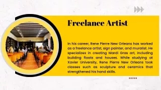 Rene Pierre New Orleans -  A Freelance Artist