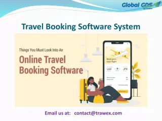 Travel Booking Software System