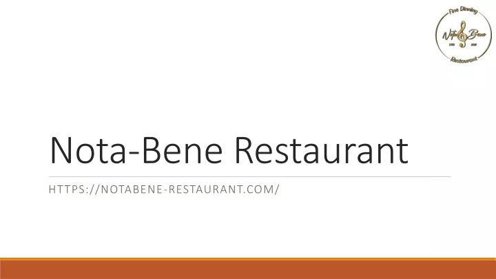 nota bene restaurant