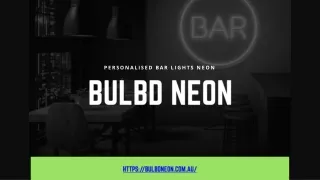 PERSONALISED RESTAURANT AND BAR NEON LIGHTS