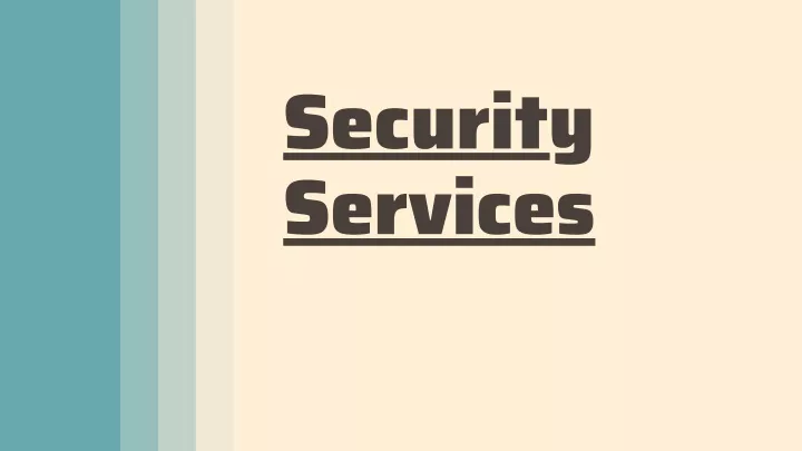 security services