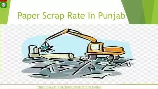 Paper Scrap Rate In Punjab