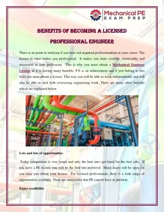 benefits of becoming a licensed benefits