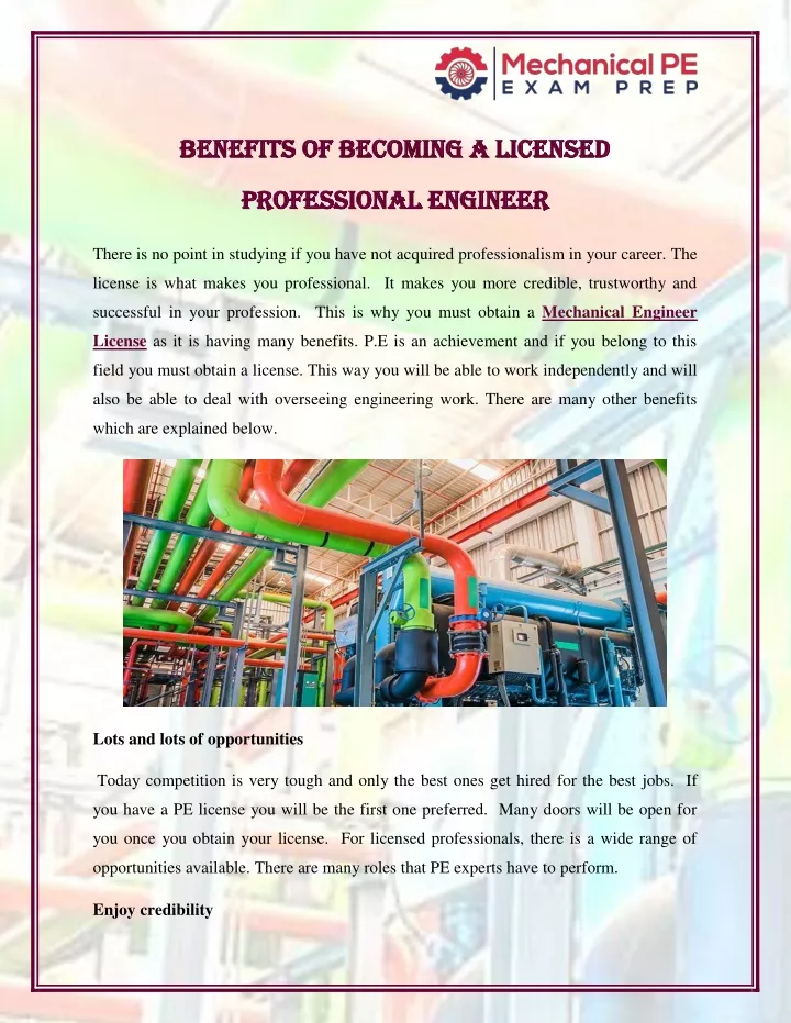 benefits of becoming a licensed benefits