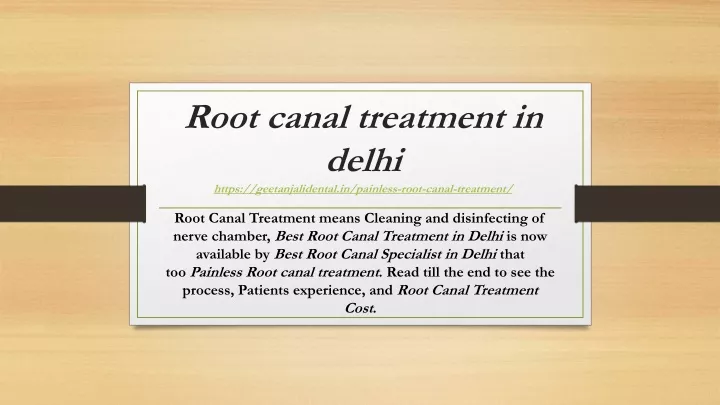 root canal treatment in delhi https