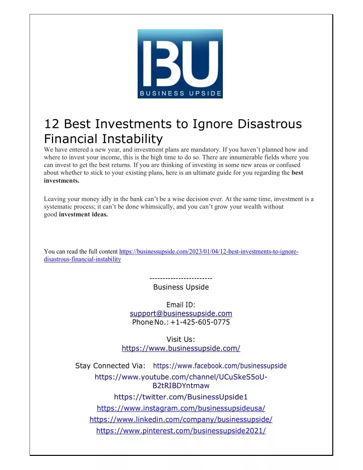 12 best investments to ignore disastrous