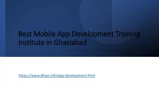 best mobile app development training institute in ghaziabad