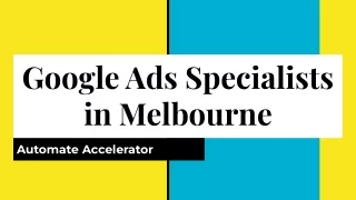 Google Ads Specialists in Melbourne