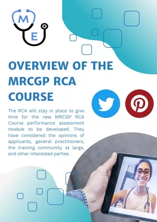 The MRCGP RCA Course in Details